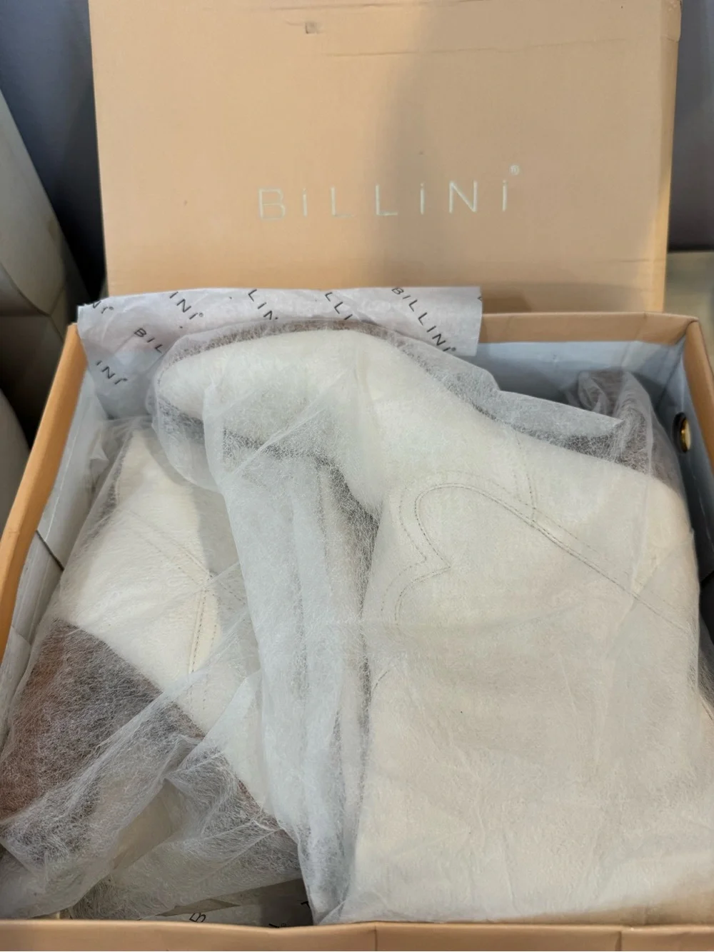Billini Cream Over-the-Knee Heeled Boots